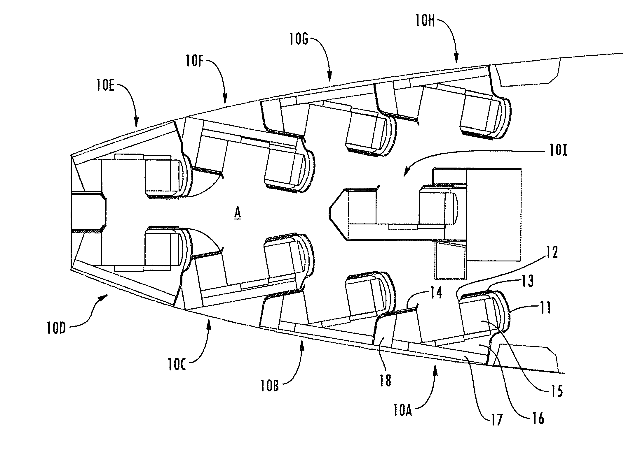 Aircraft passenger accommodation unit with deployable bed