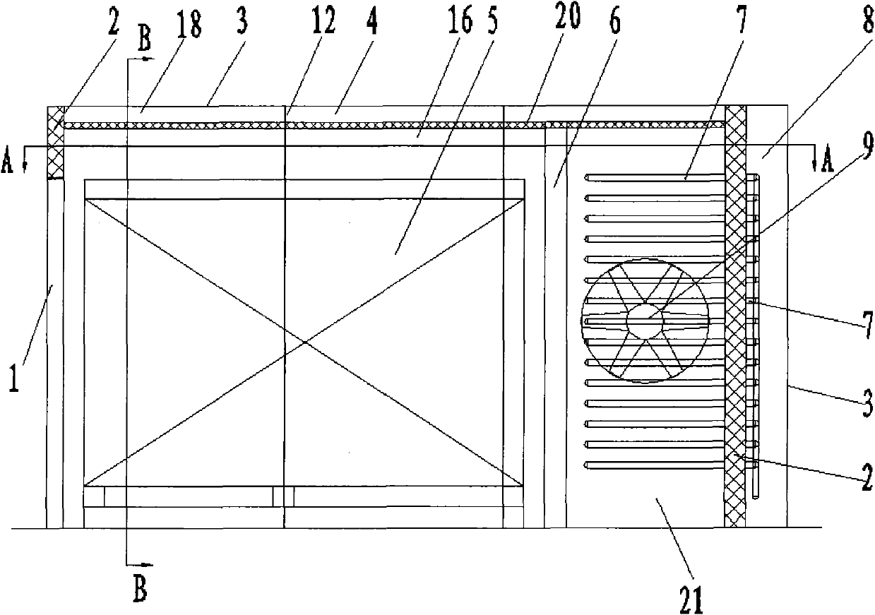 Method for drying wood by using solar energy