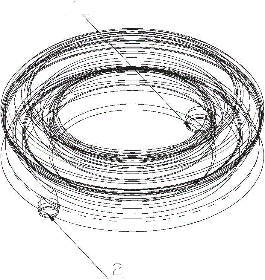 Single-air-outlet spin-coating development cavity