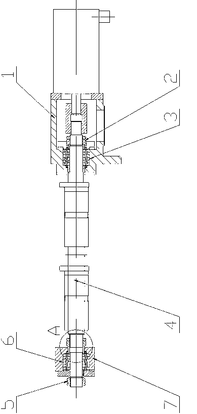 Conveniently mounted and adjusted high-precision ball screw supporting structure