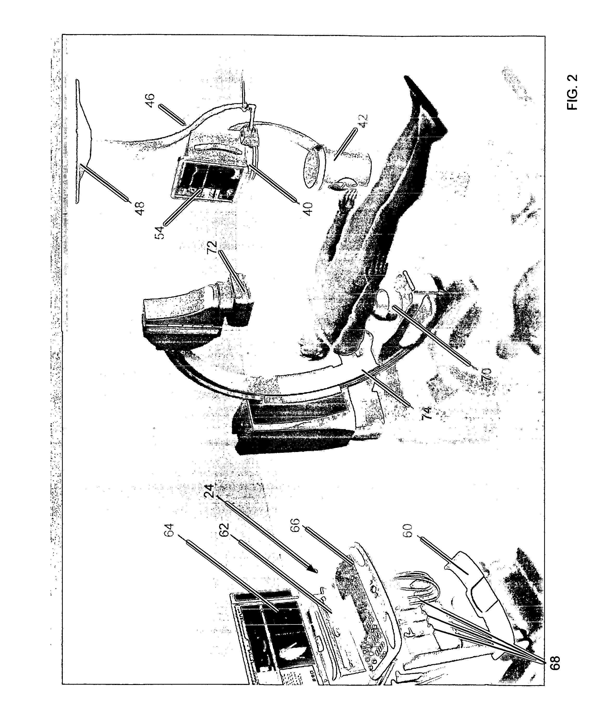 Operation of a remote medical navigation system using ultrasound image