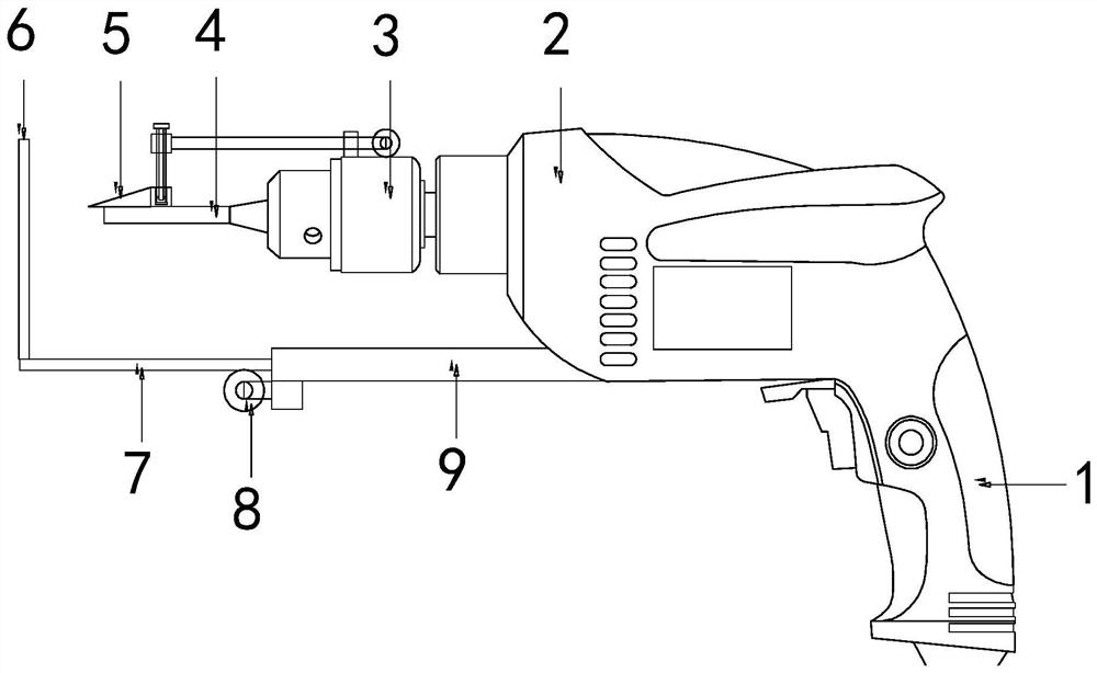 A high-efficiency glass cordless electric drill with pretreatment