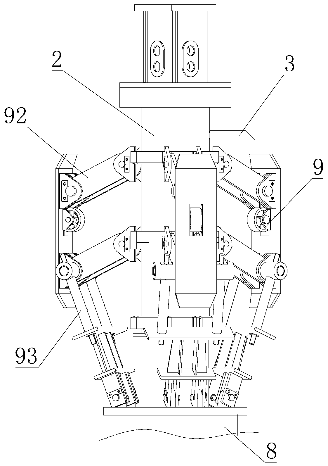 Deslagging device and rotary drilling rig