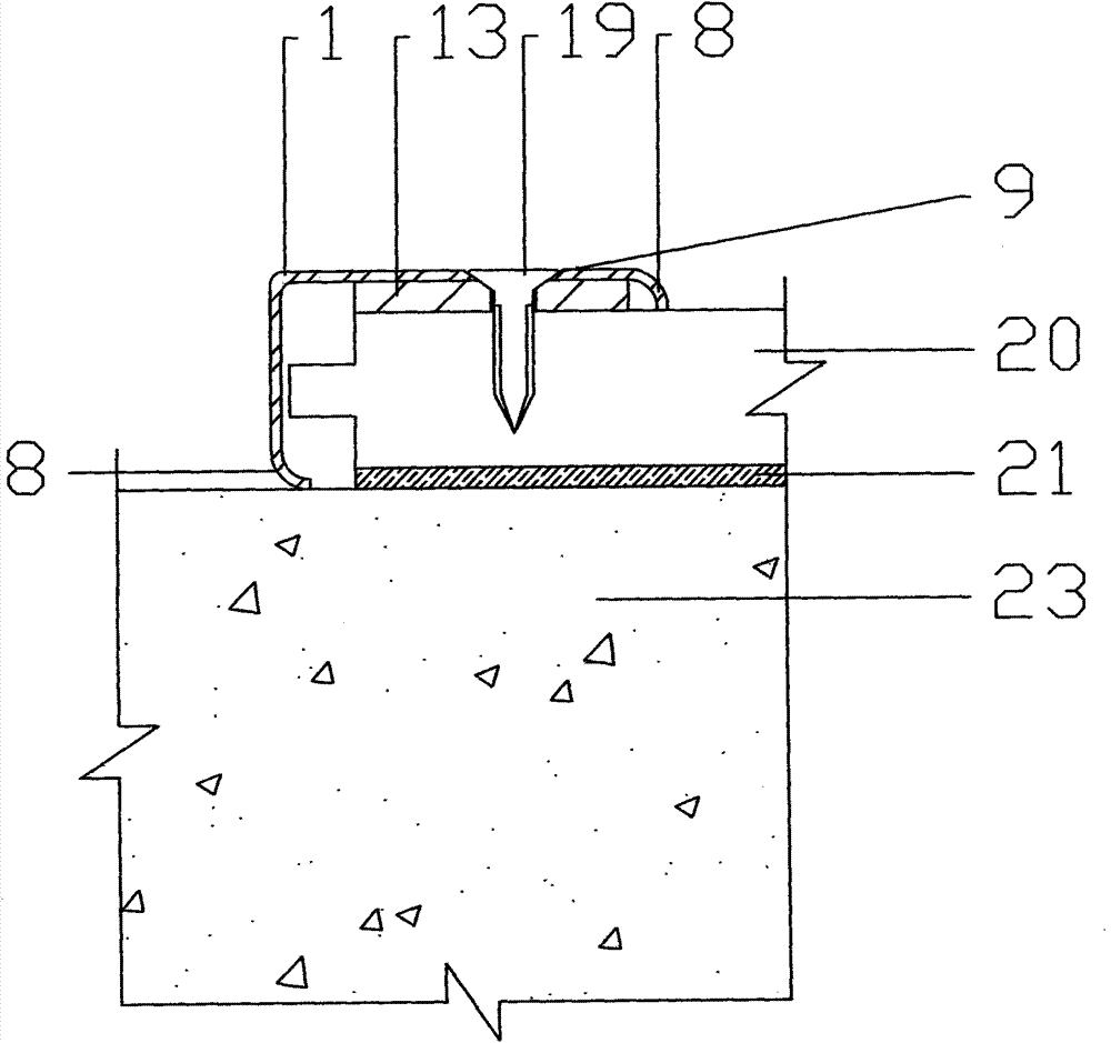 Steel floor buckling strip structures with edge being bent into arc shapes