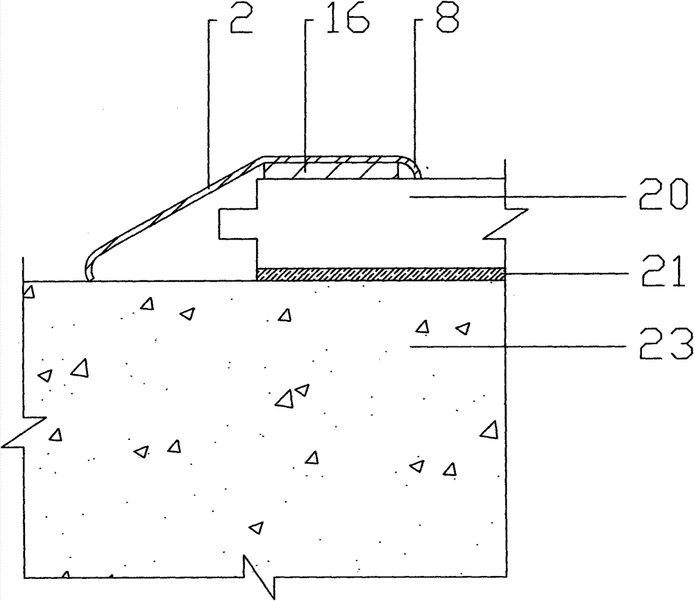 Steel floor buckling strip structures with edge being bent into arc shapes