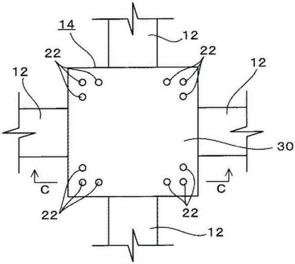 Hybrid structure and construction method for same