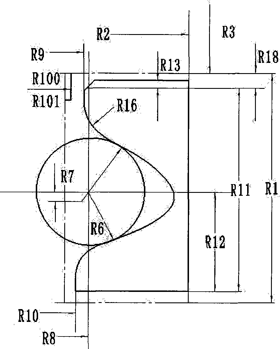 Molding method for cutting processing of pivoting support raceway