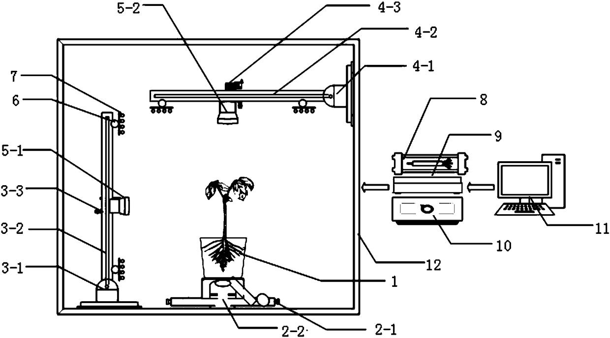 Method and device for monitoring comprehensive growth vigor of potted lettuces