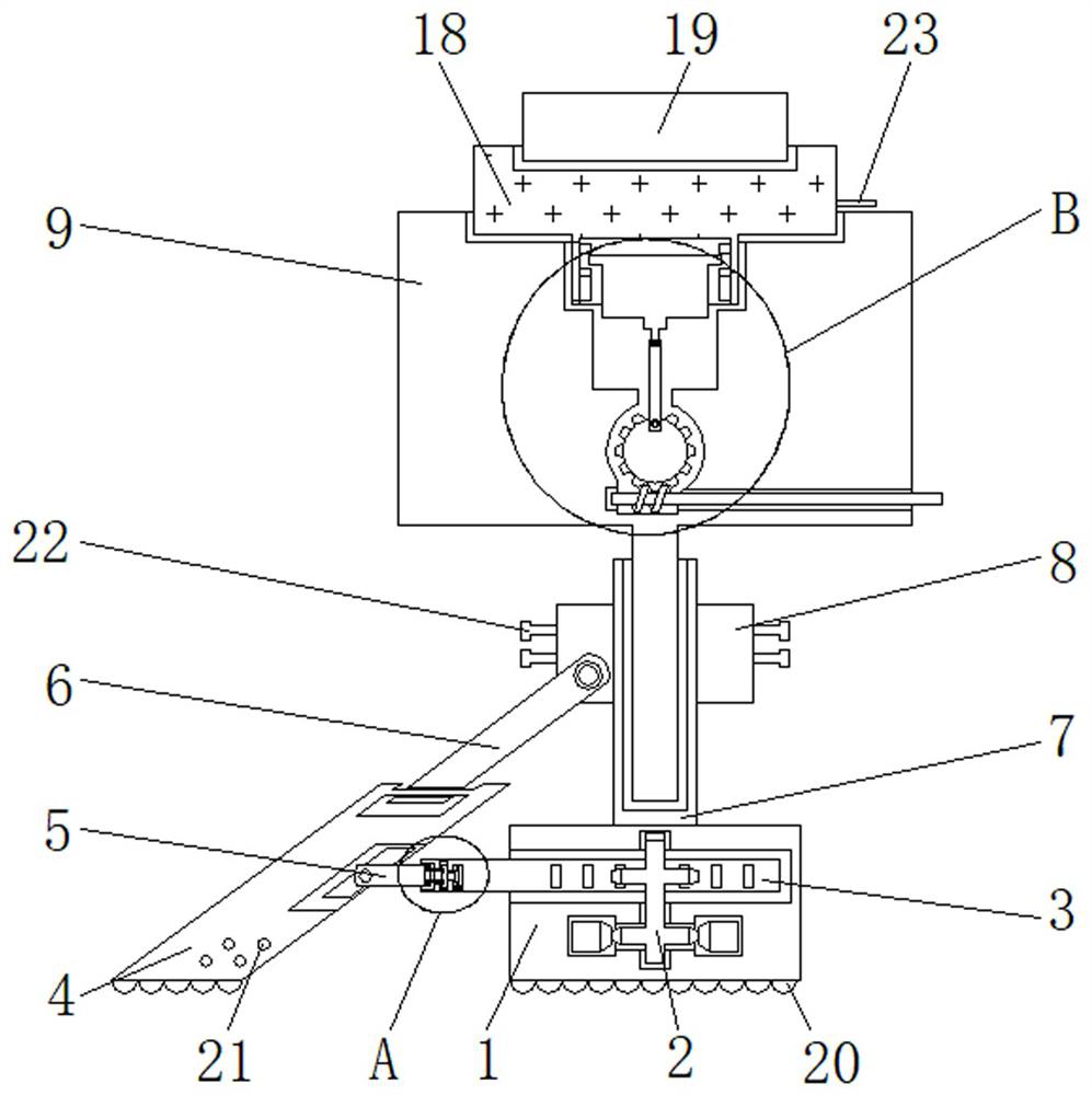 Adjustable projection device for educational training