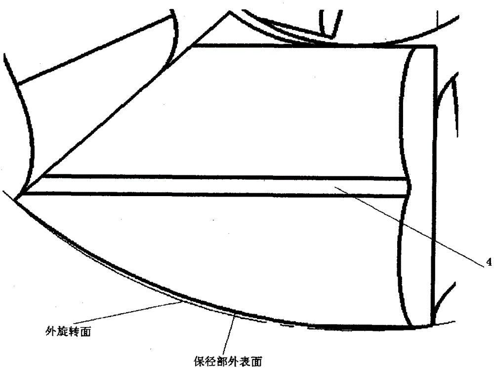 A six-point positioning concave three-wing pdc non-coring bit structure and its diameter-keeping method