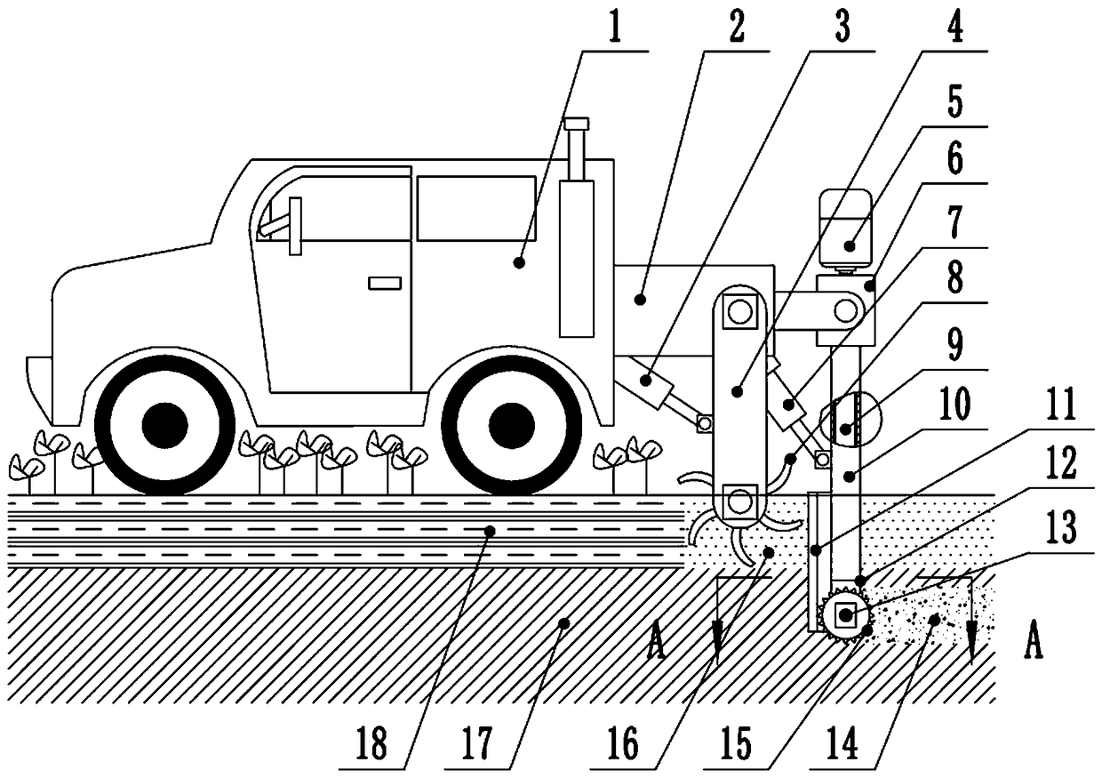 Rice field bottom smash-ridging soil pulverizing tillage and ecological cultivation method