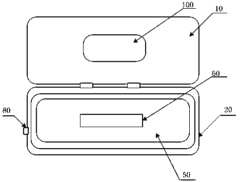 Glasses storage box with cleaning function