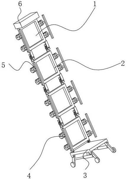 Ladder for high-rise steel structure construction