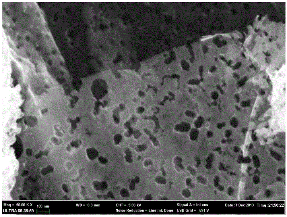 Method for making pores on the surface of graphene