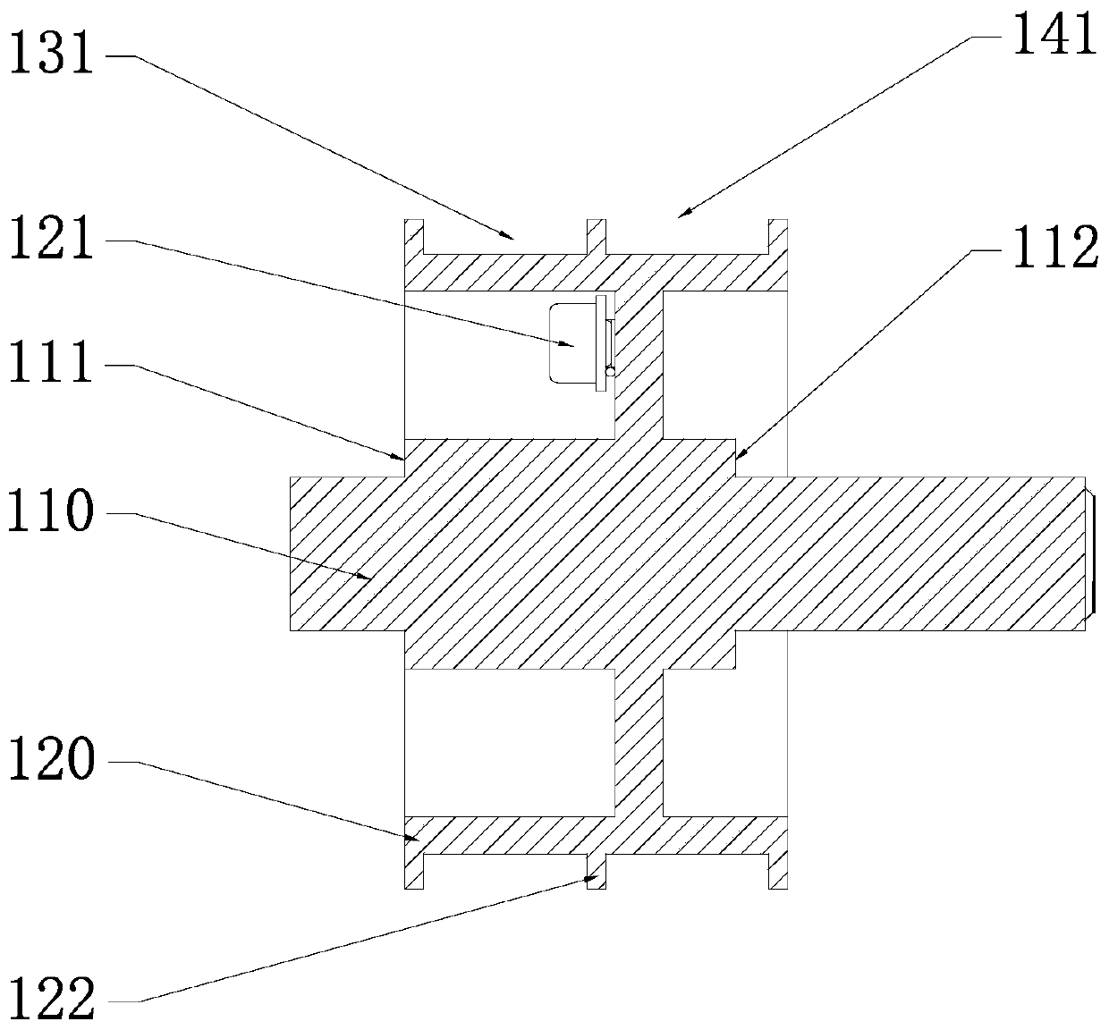 Stay wire type displacement sensor applied to full sea depth and application method thereof