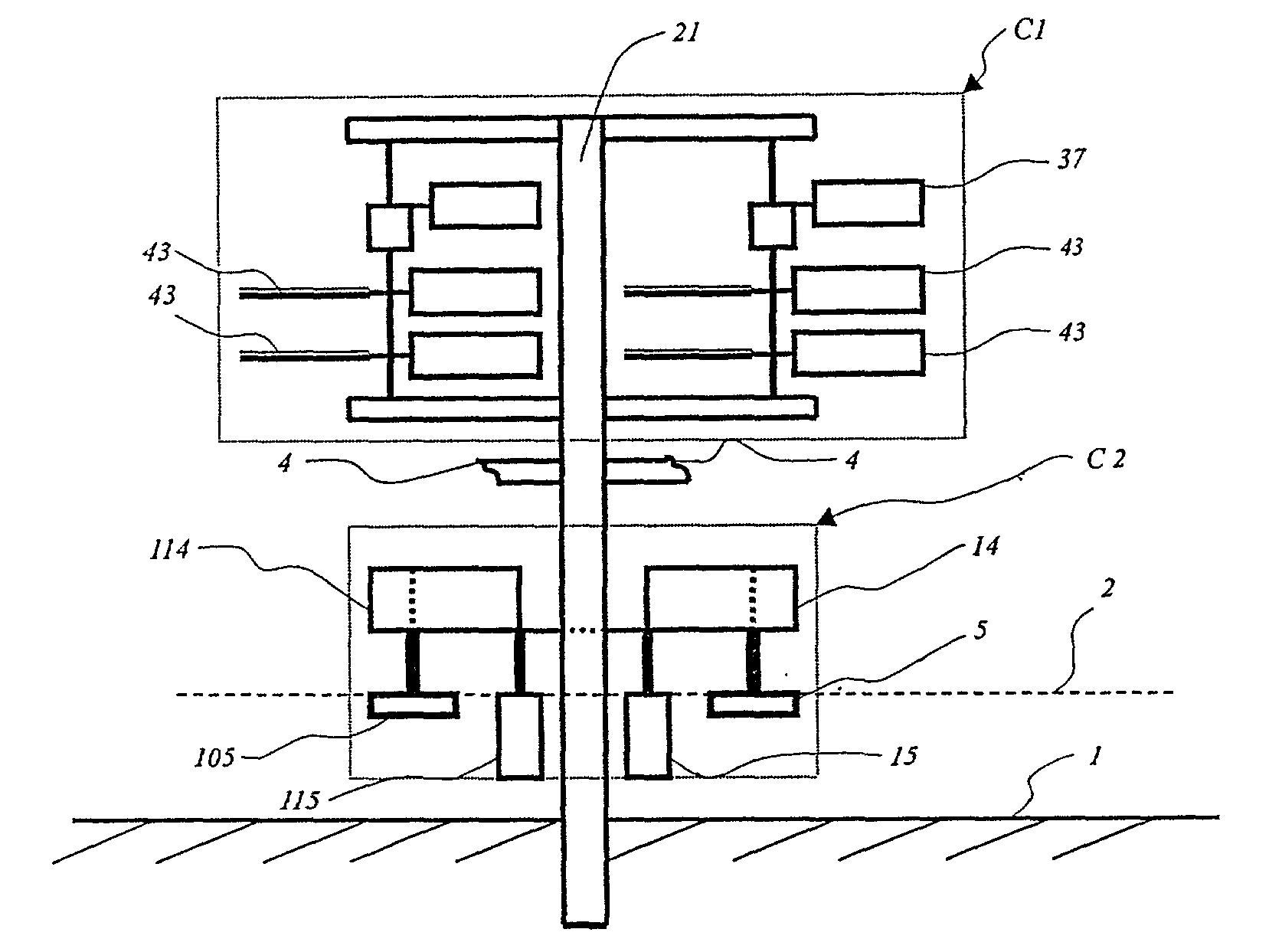 Conversion device for nature energy at sea