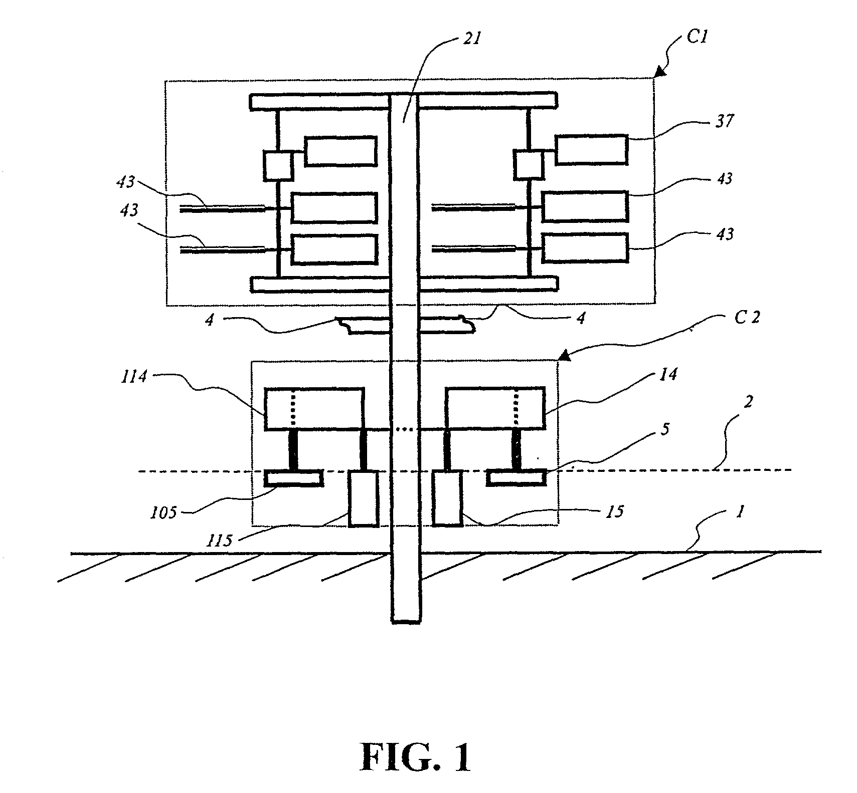 Conversion device for nature energy at sea