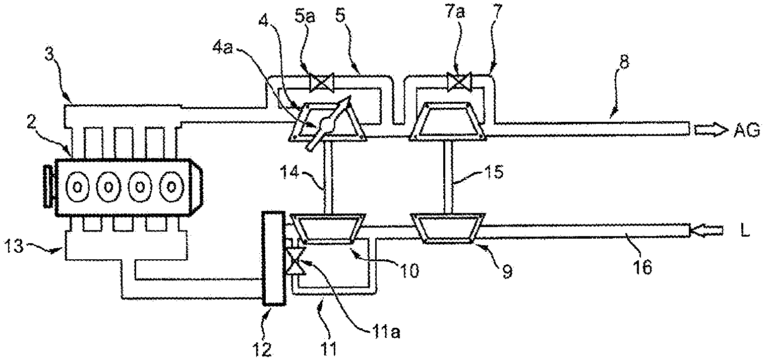 Multi-stage turbocharger arrangement