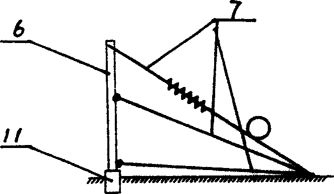 Rock-fall proof method and pulled guiding rock-fall proof flexible mesh