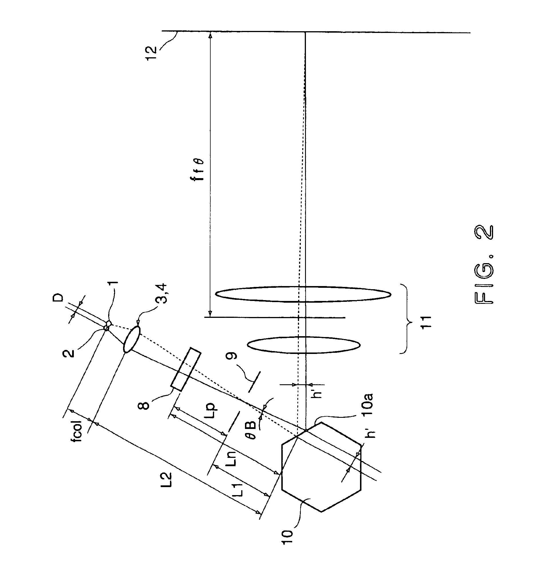 Multi-beam light scanning optical system and image forming apparatus using same