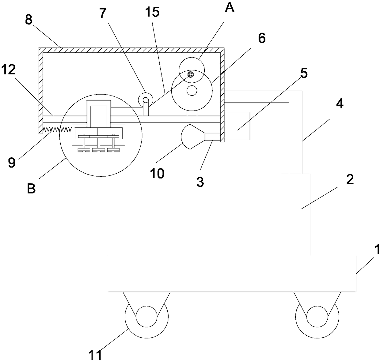 Ice and snow removal device for electrical equipment