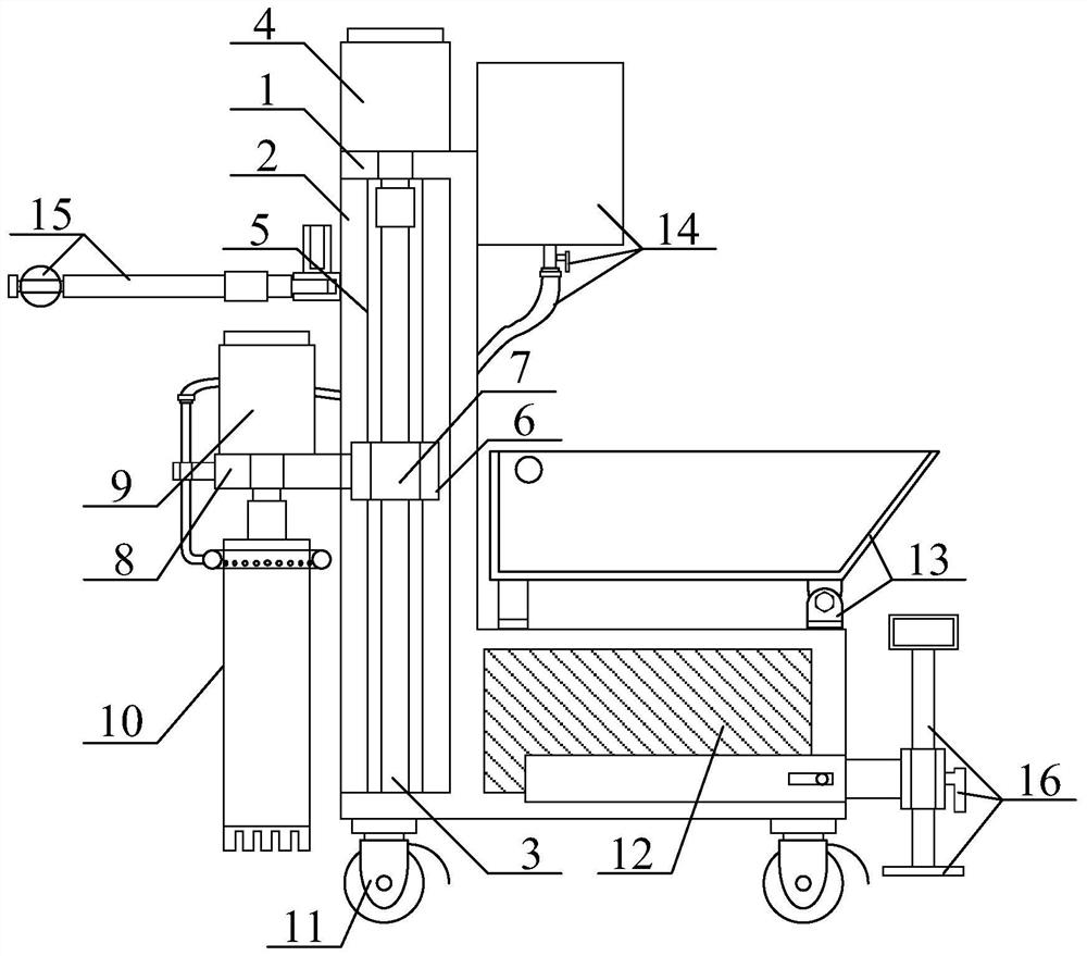 Highway bridge construction drilling platform with stable supporting function