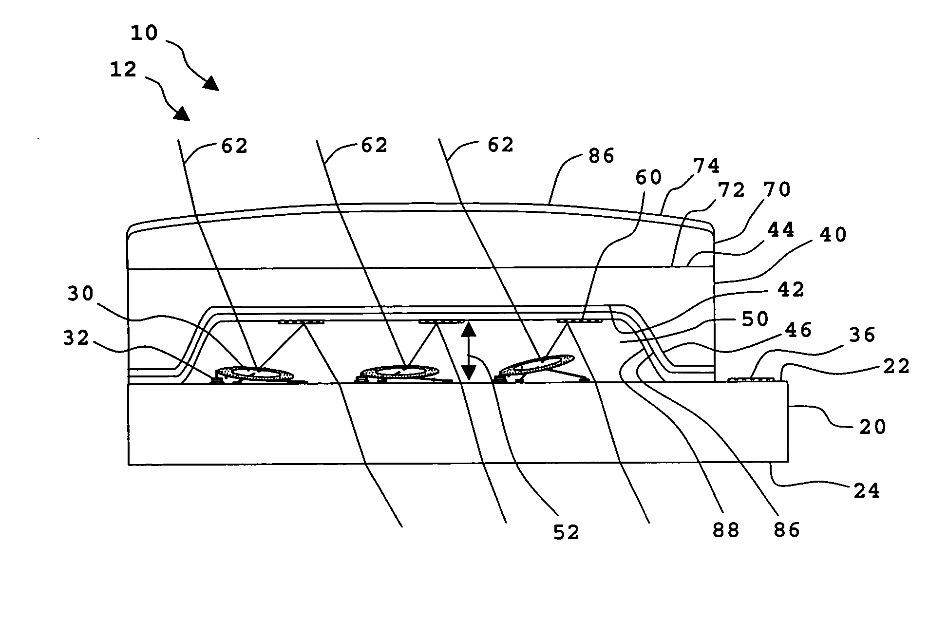 Large cavity wafer-level package for MEMS