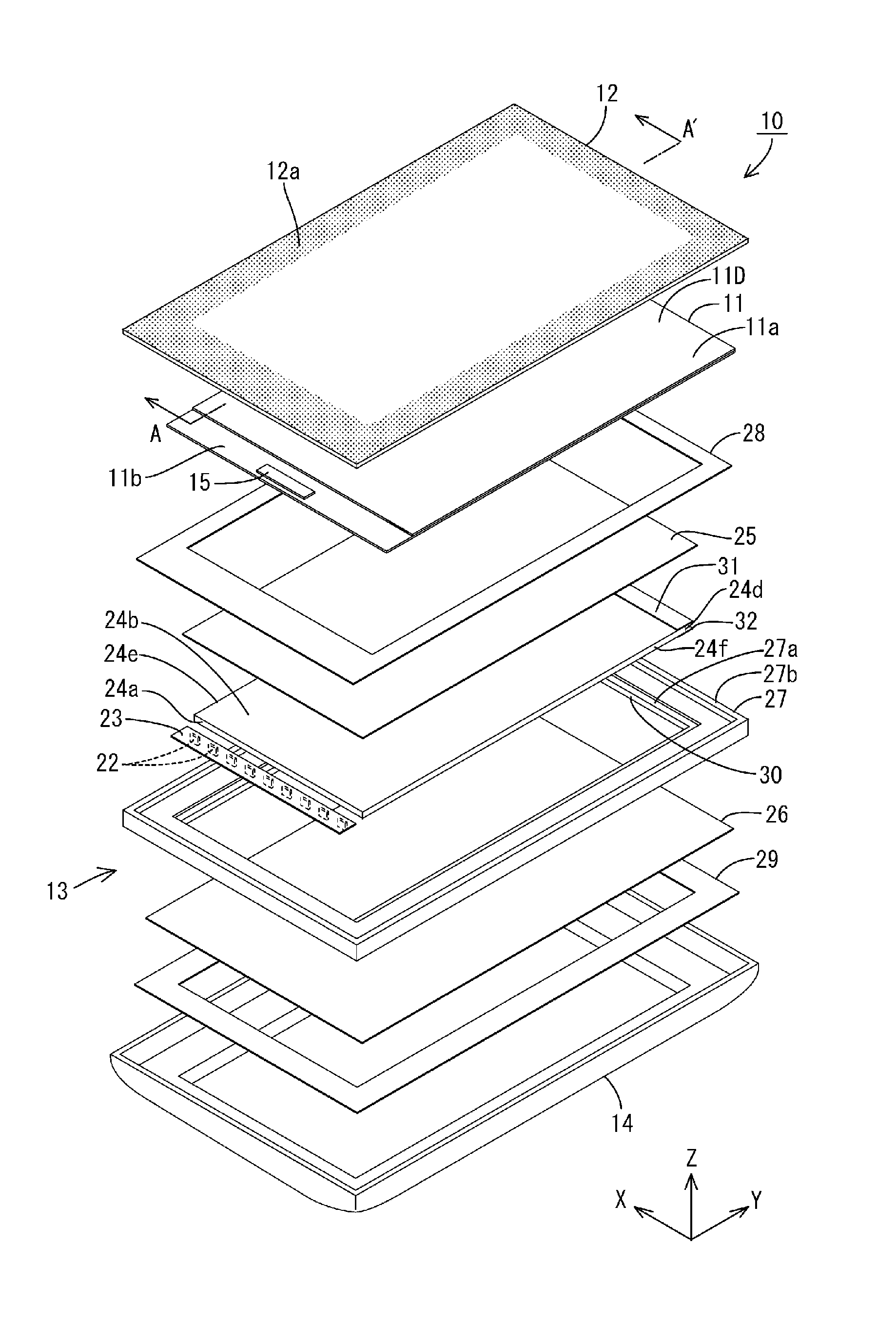 Lighting device and display device