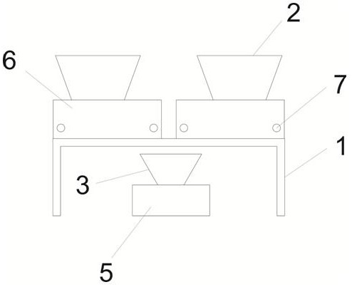 Concrete batching device