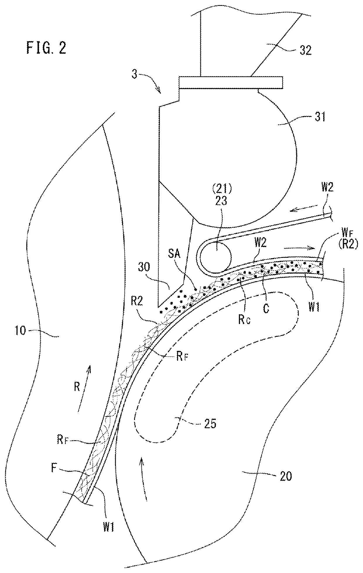 Apparatus and method for manufacturing absorbent body