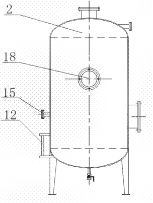 Desulfuration water filtering tower