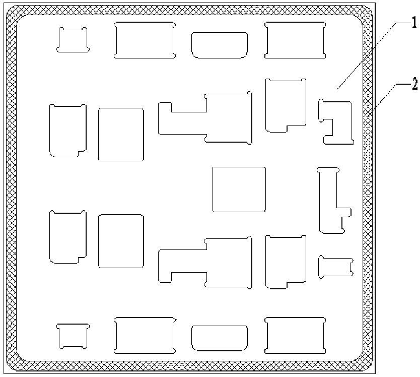 Ceramic double-side three-dimensional integrated structure and packaging method of ultra-wideband radio frequency micro-system