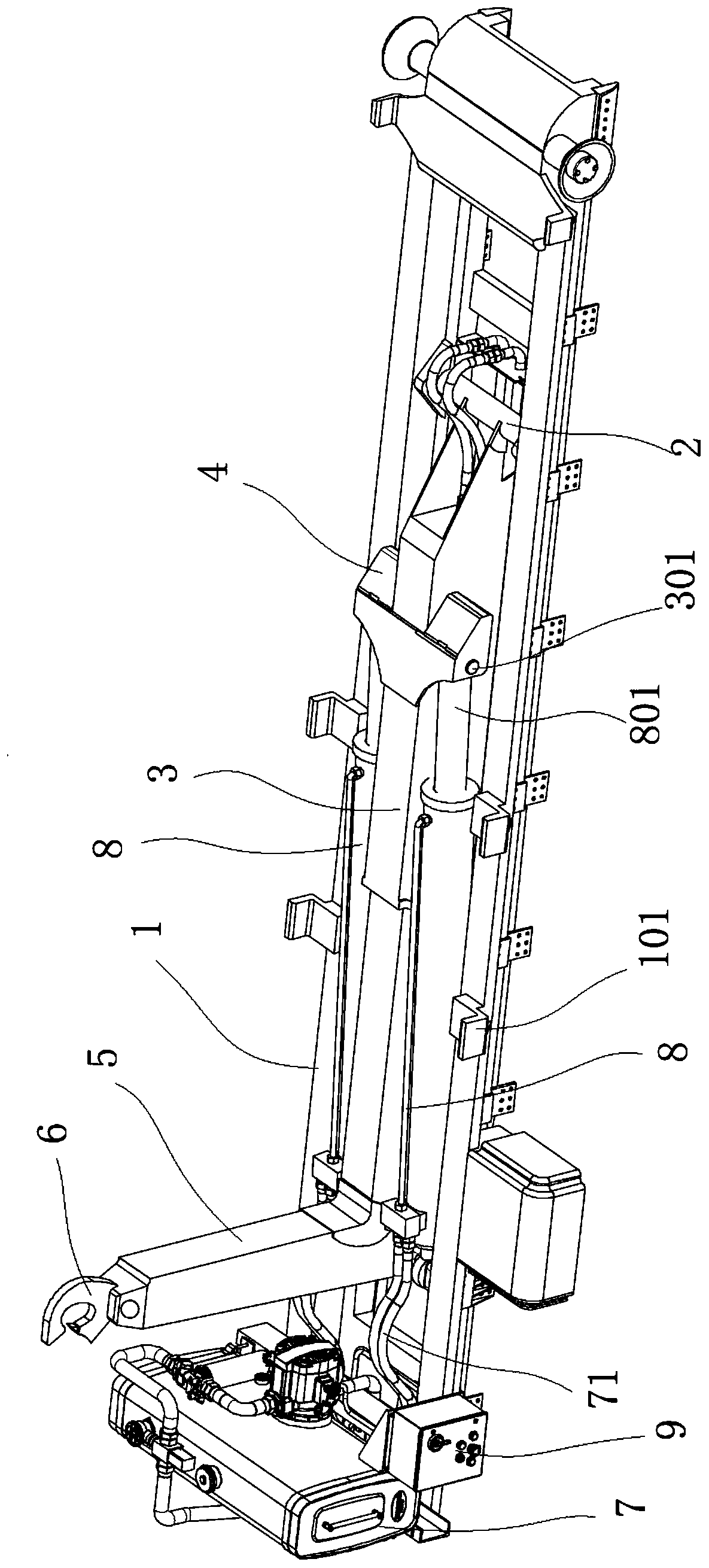 Pull arm hook and control method thereof