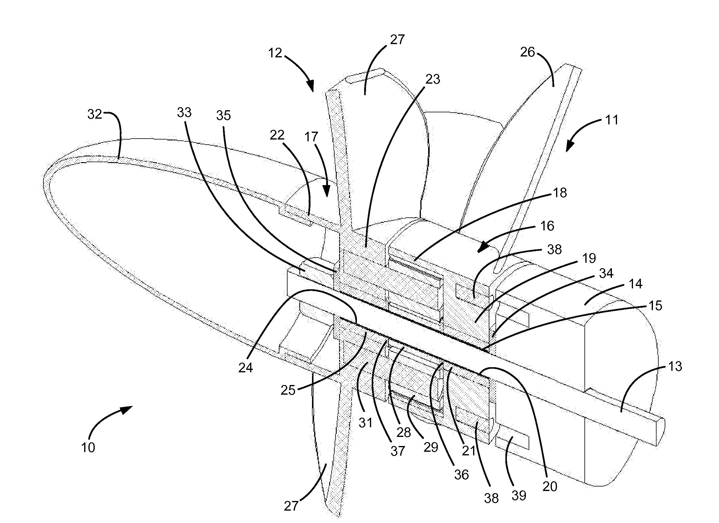 Counter-Rotating Integrated Propeller Assembly