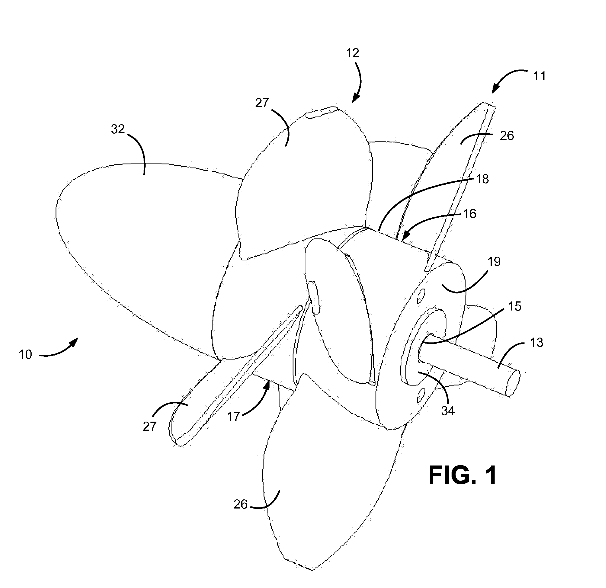 Counter-Rotating Integrated Propeller Assembly