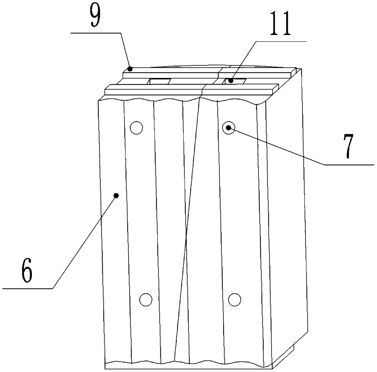 A kind of inner cylinder for cement preheater