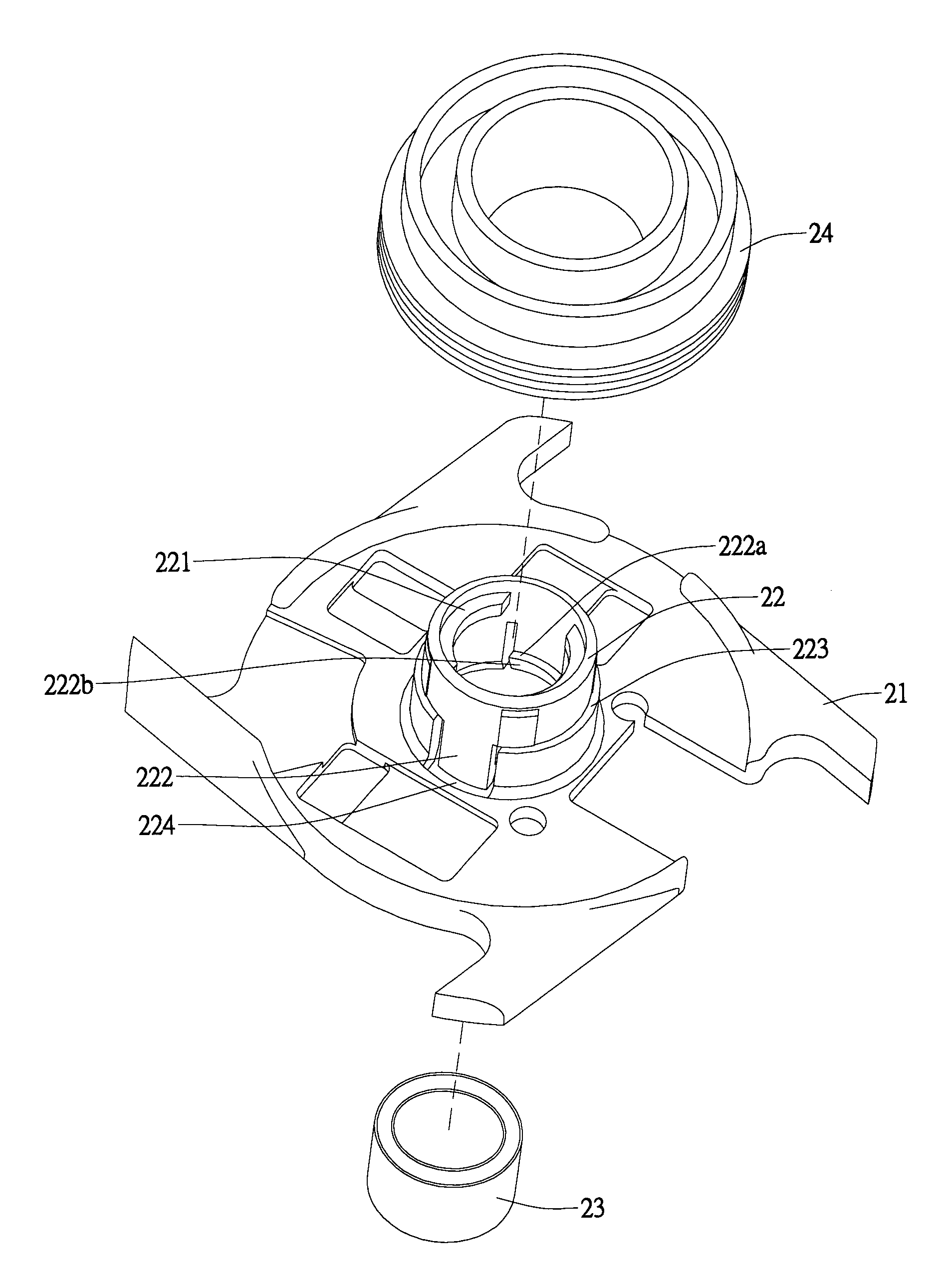 Bearing supporting structure