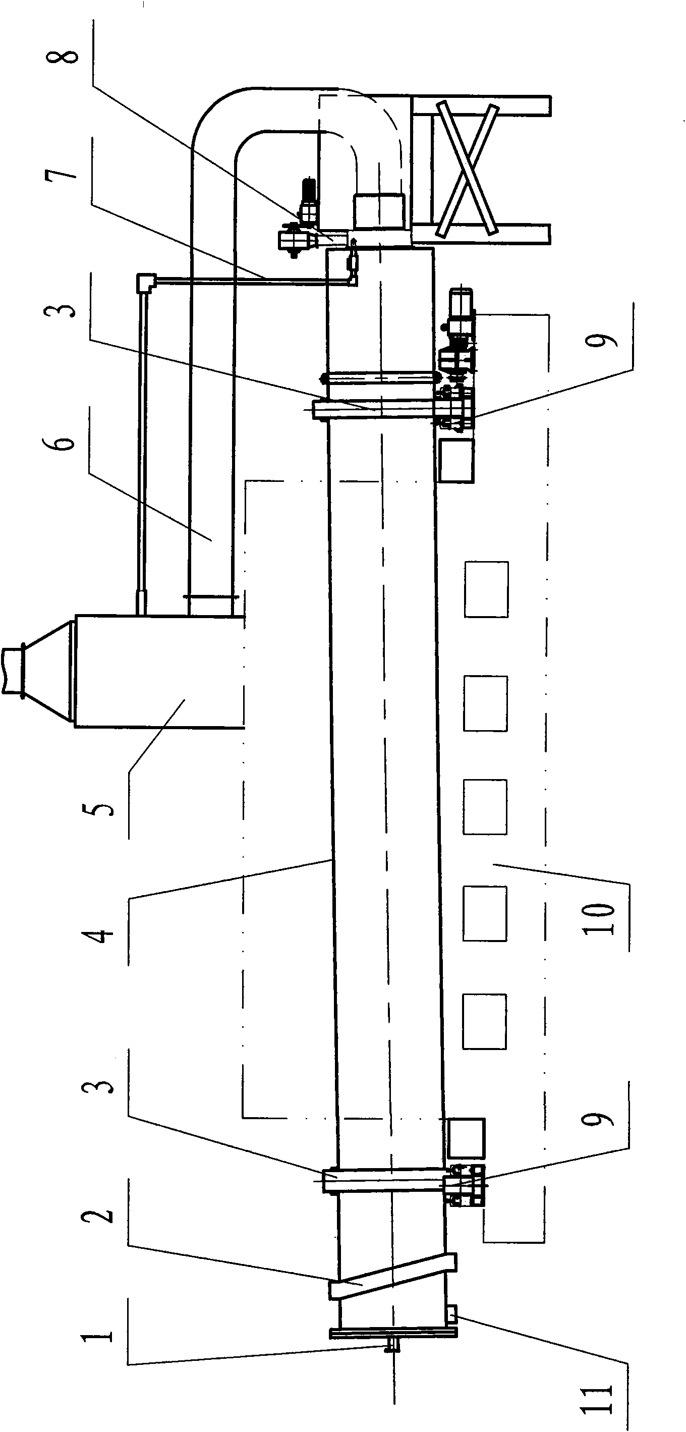 Active carbon horizontal converter