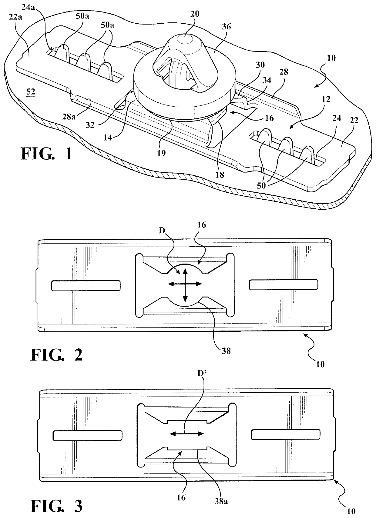 Heat stake attachment feature