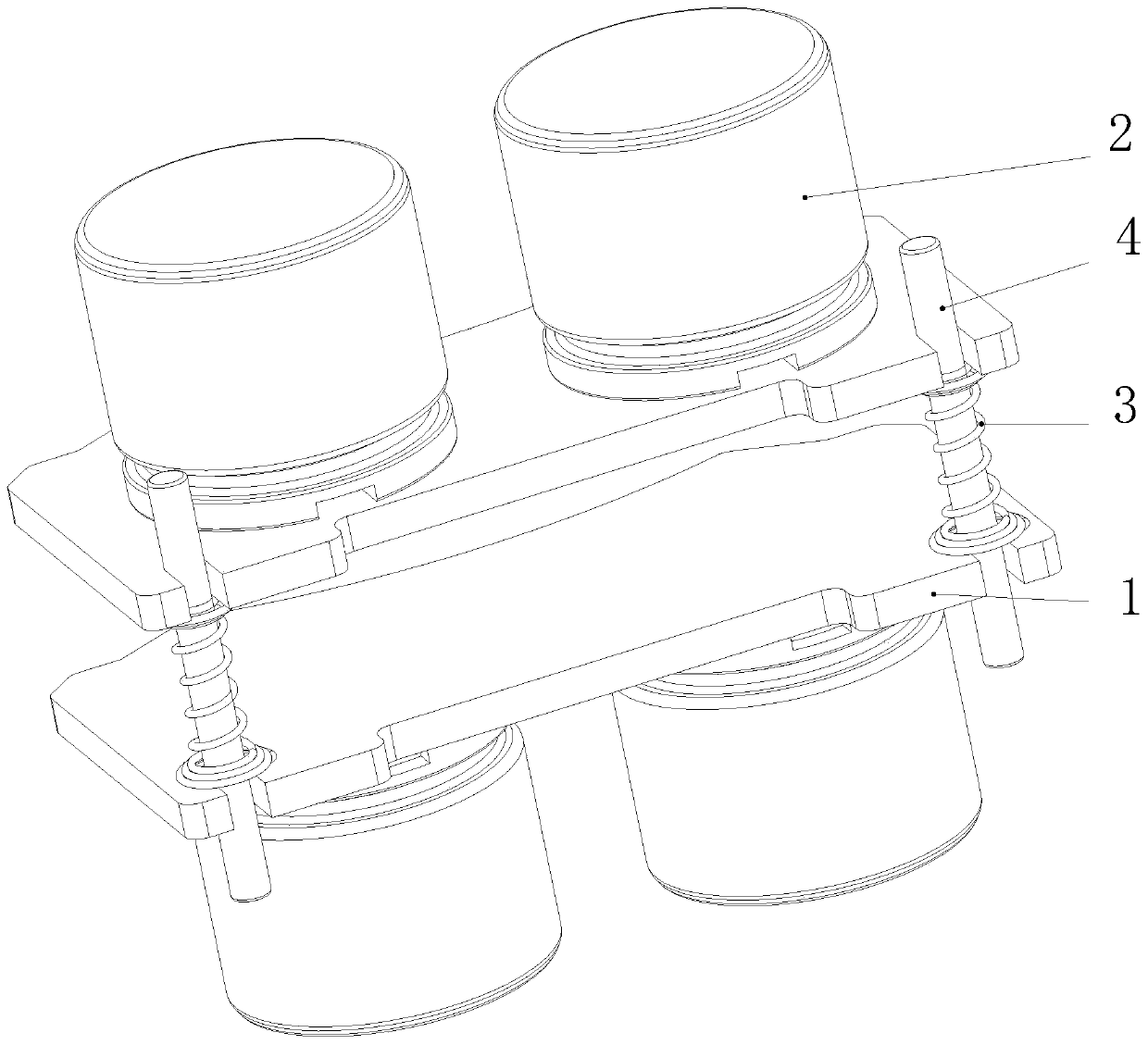 Friction plate active return mechanism