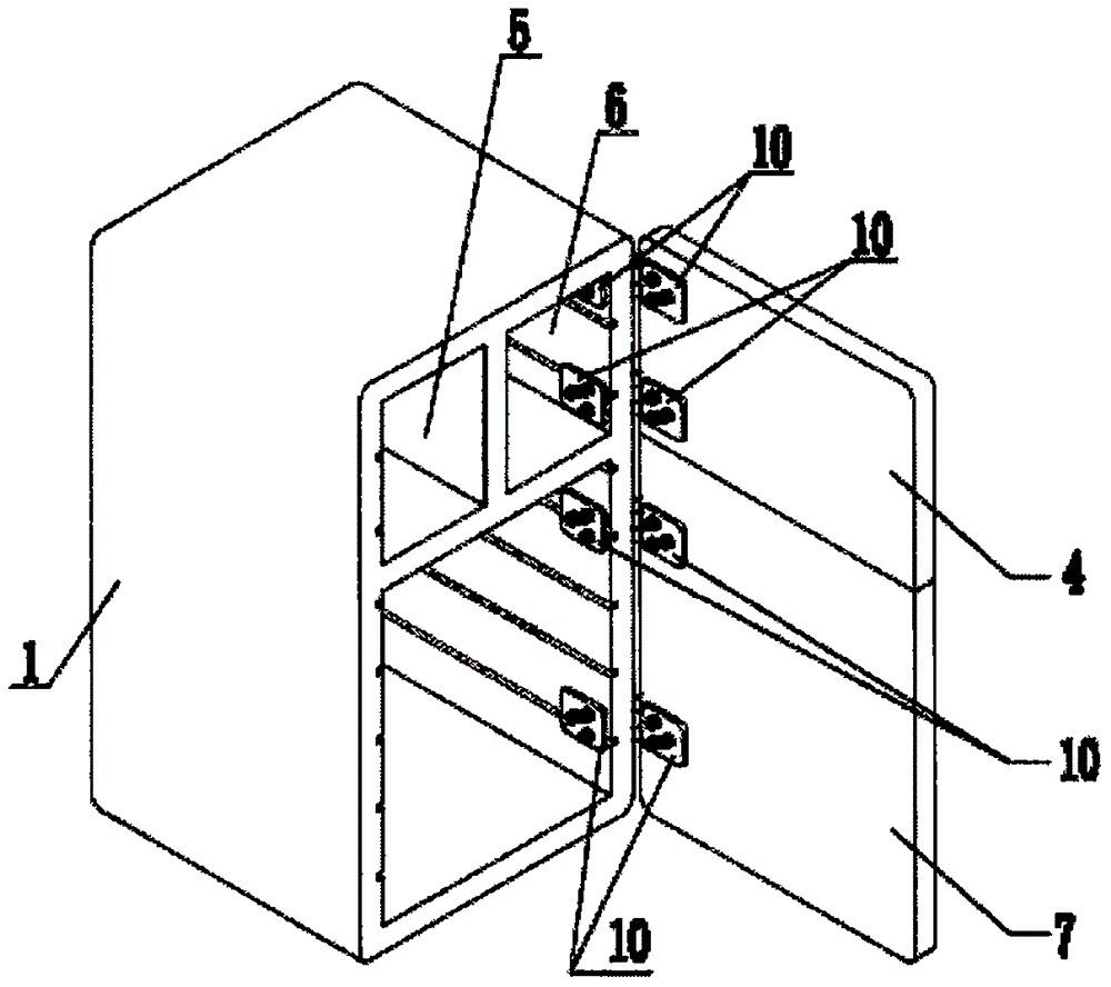 Inner circulation heating distribution box