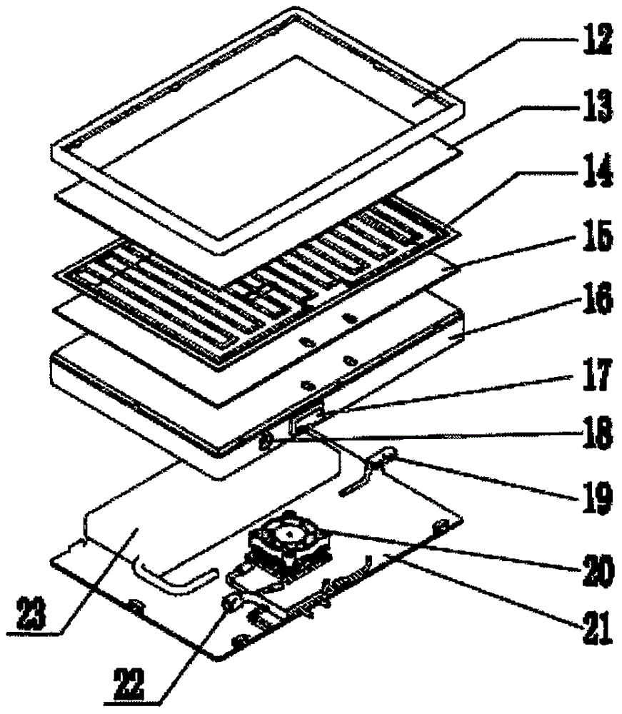 Inner circulation heating distribution box