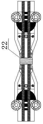 Pre-splitting device of ultra-deep hole of rock mass in mine based on crack agent