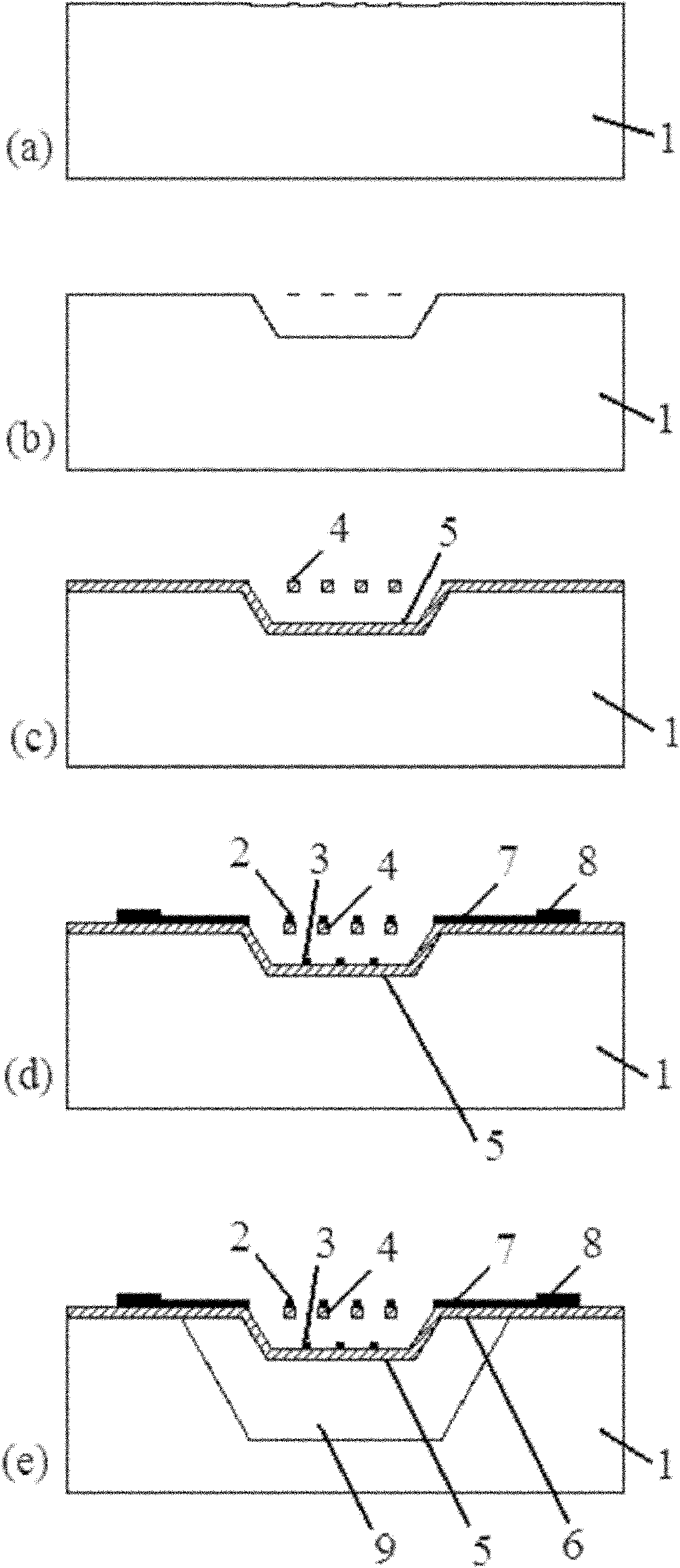 Solenoid type heating resistor-containing three-dimensional microheater and manufacturing method thereof