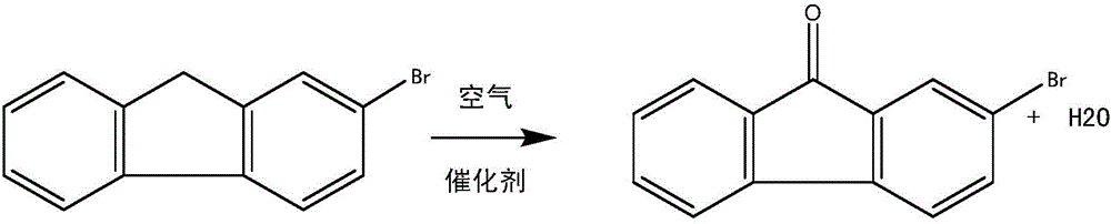 A kind of method that liquid phase oxidation method prepares 2-bromofluorenone