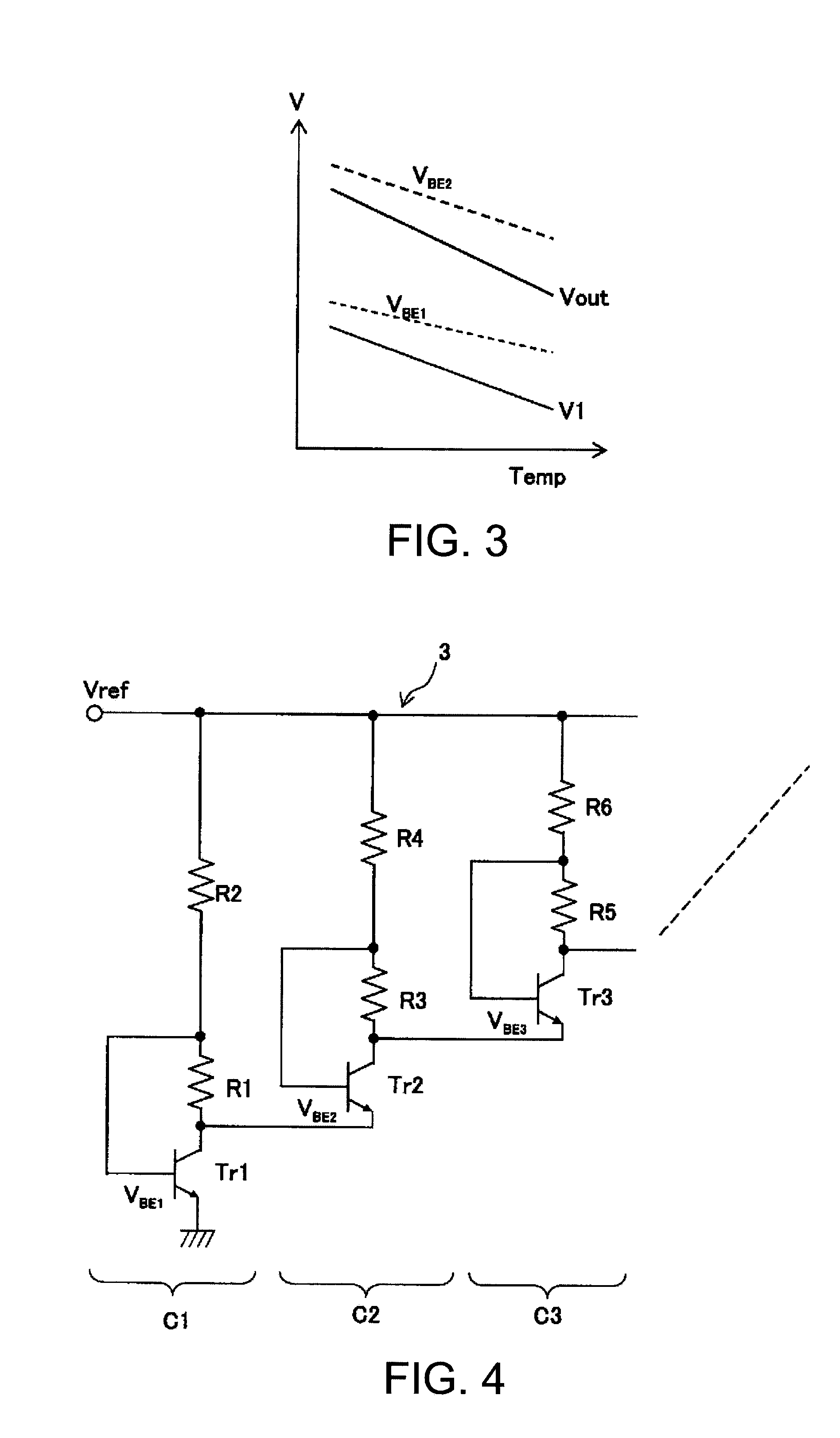 Temperature-sensor circuit, and temperature compensated piezoelectric oscillator