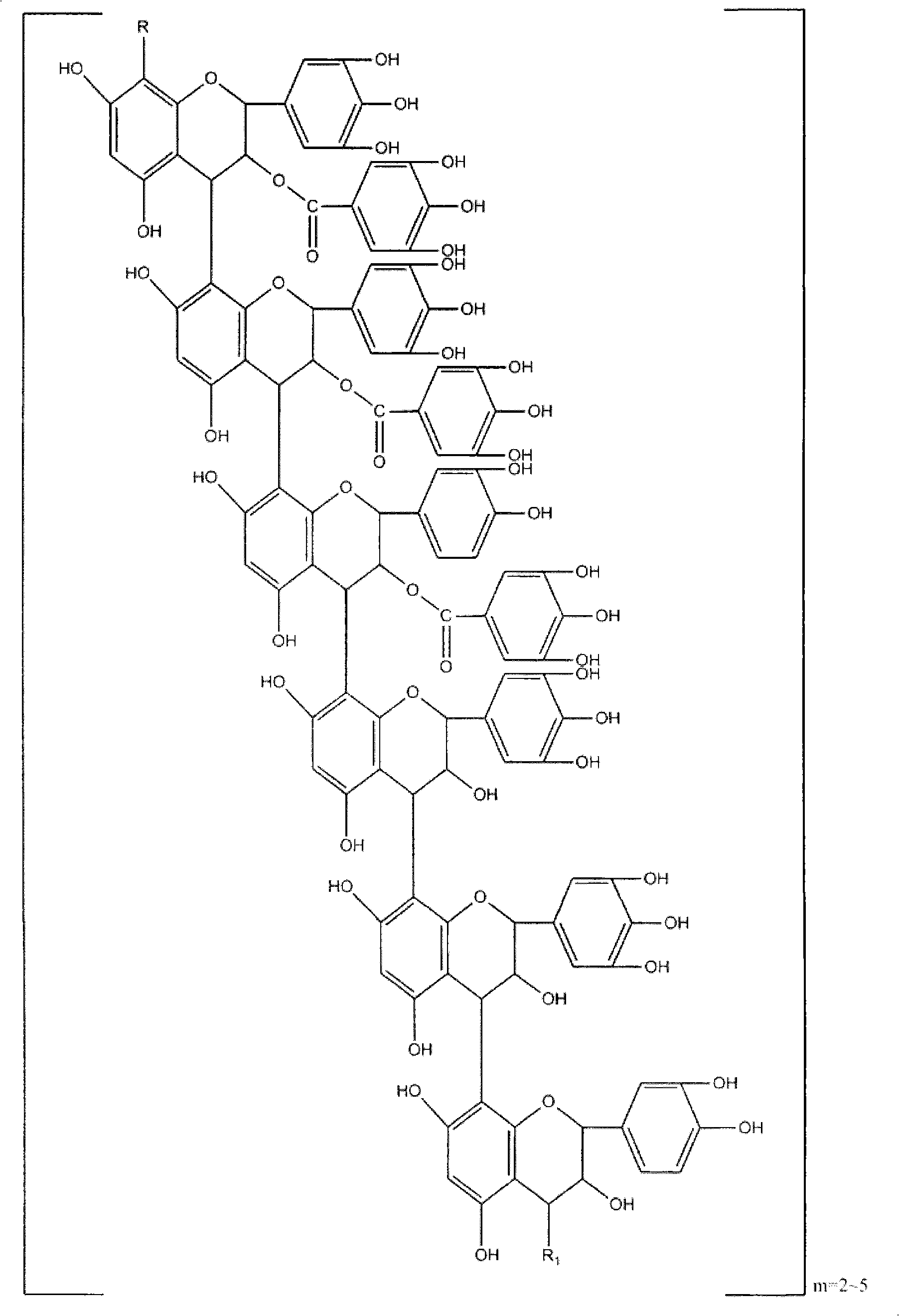 Preparation of low free monomer, degradable persimmon tannin modified phenolic resin