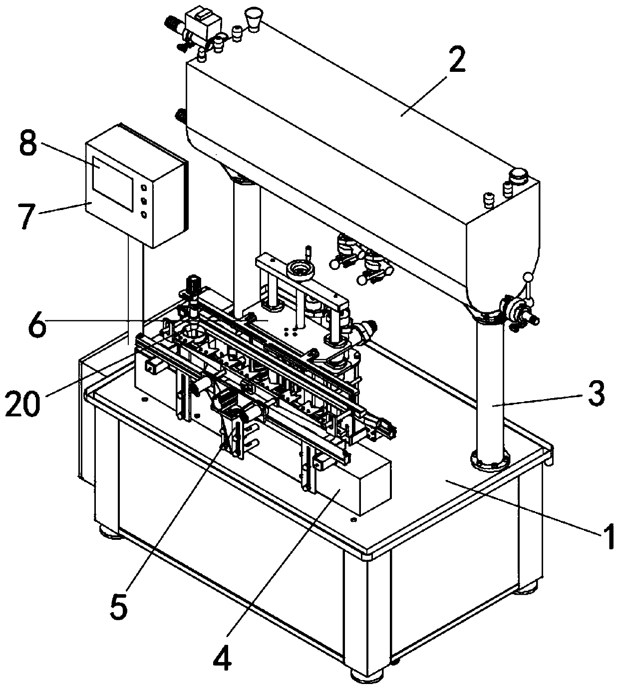 Titration device for coating materials