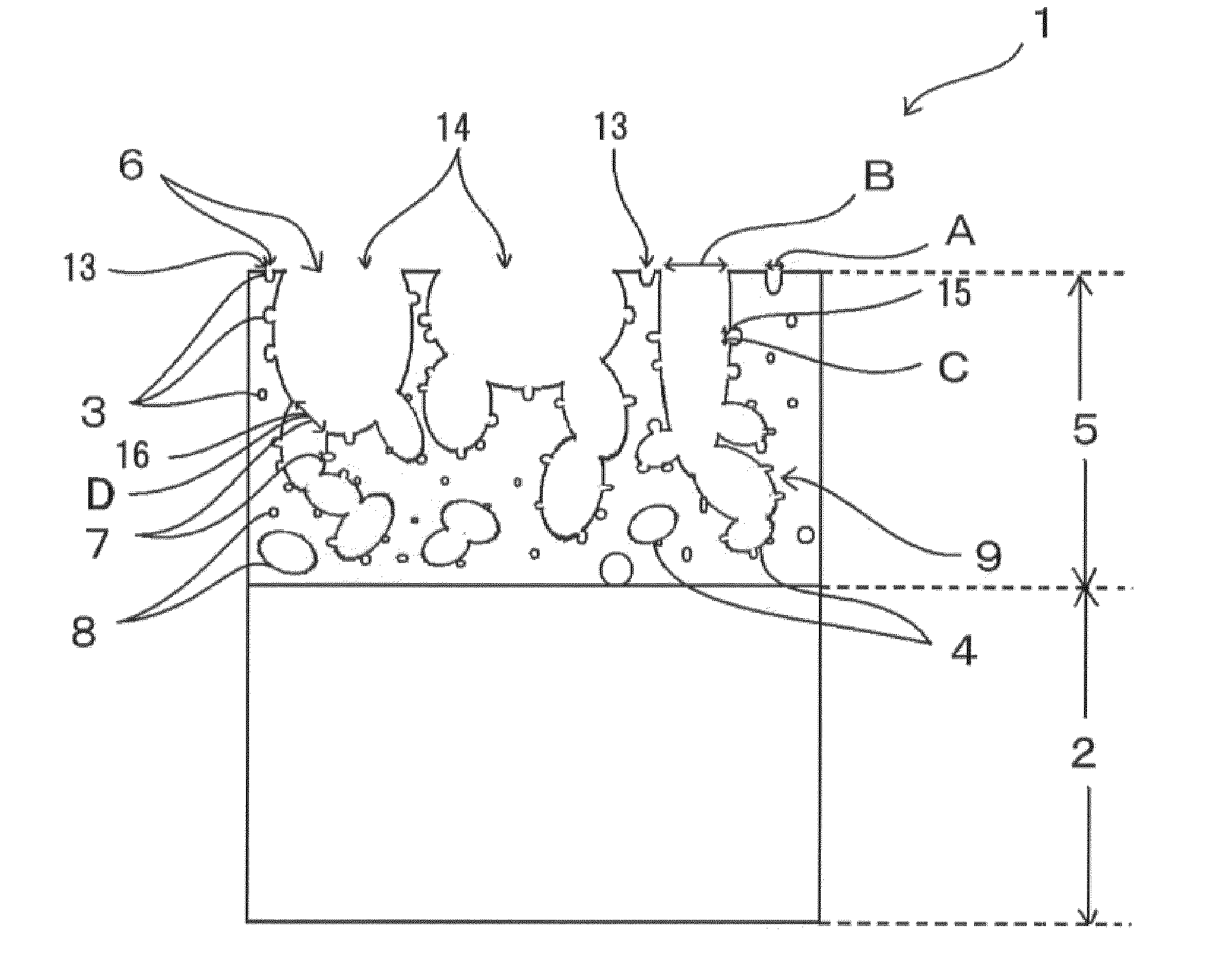 Article with foamed surface, implant and method of producing the same