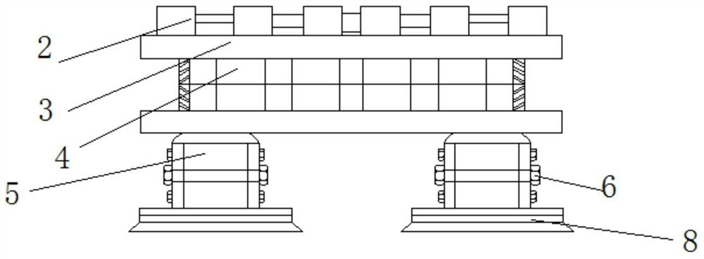 Foundation base of air film building